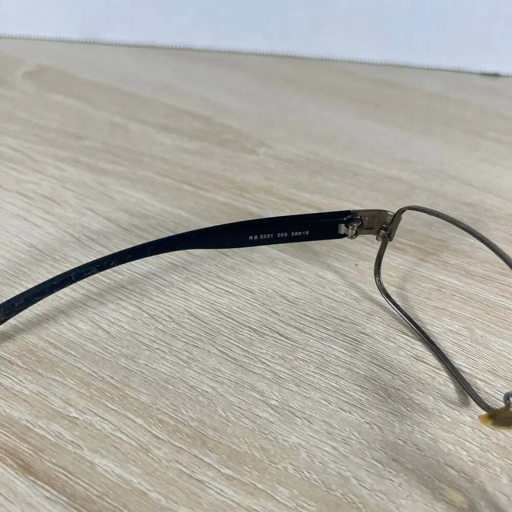 Ray-Ban RB3331 005 Sunglasses Gunmetal Black Frames Only 58-18 Made in Italy